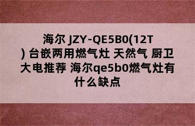 Haier/海尔 JZY-QE5B0(12T) 台嵌两用燃气灶 天然气 厨卫大电推荐 海尔qe5b0燃气灶有什么缺点